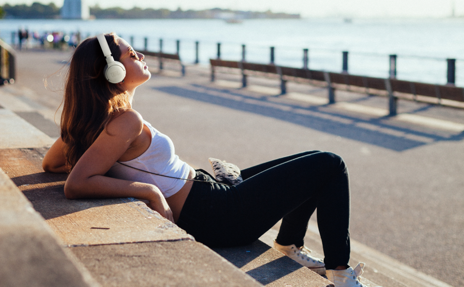 Listening to music