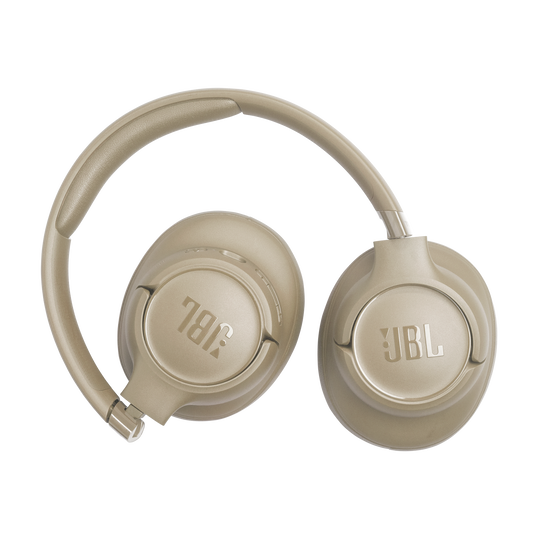 JBL Tune 730BT - Beige - Wireless over-ear headphones - Back