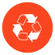Made in part with recycled materials