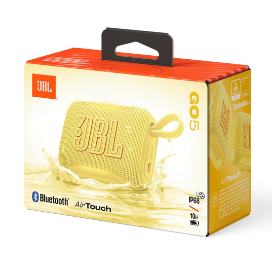 JBL Go 5 - Yellow - Ultra-portable waterproof and drop-proof speaker with JBL legendary sound and ambient edge lighting - Detailshot 9