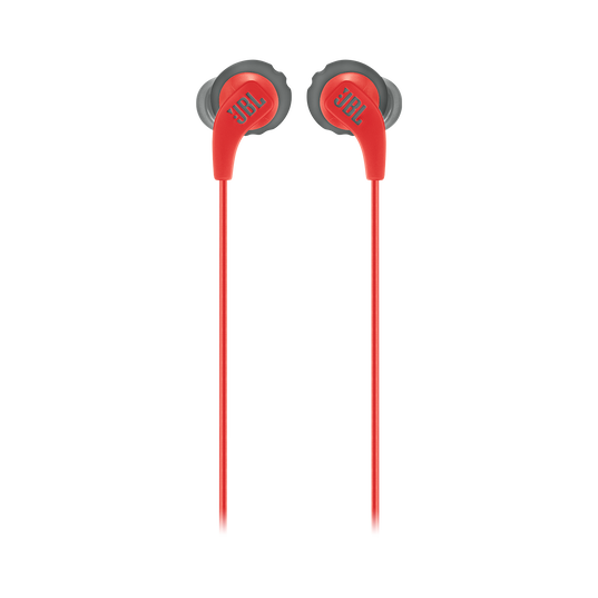 JBL Endurance RUN - Red - Sweatproof Wired Sport In-Ear Headphones - Front