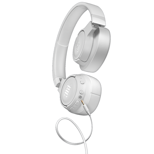 JBL Tune 750BTNC - White - Wireless Over-Ear ANC Headphones - Detailshot 7