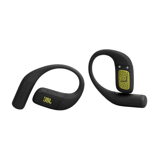 JBL Endurance Zone - Black / Lime - True Wireless open-ear sport headphones - Front