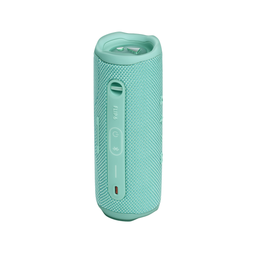 JBL Flip 6 - Teal - Portable Waterproof Speaker - Back