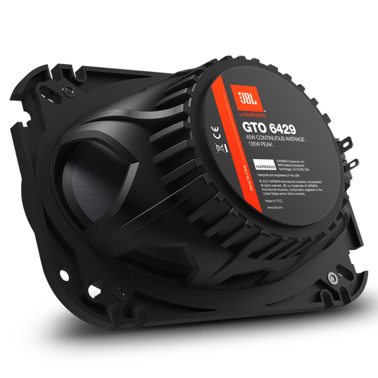 GTO6429 - Black - 135-Watt, Two-Way 4" x 6" Speaker System - Back