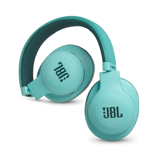 JBL E55BT - Teal - Wireless over-ear headphones - Detailshot 1