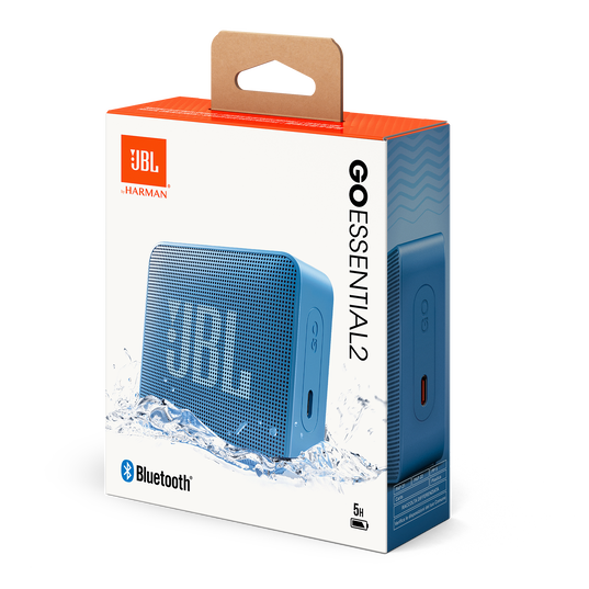 JBL Go Essential 2 - Blue - Portable Waterproof Speaker - Detailshot 8