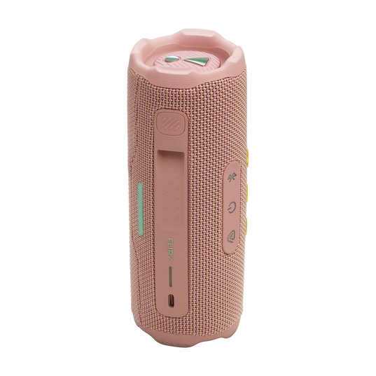 JBL Flip 7 - Pink - Portable waterproof and drop-proof  speaker - Back