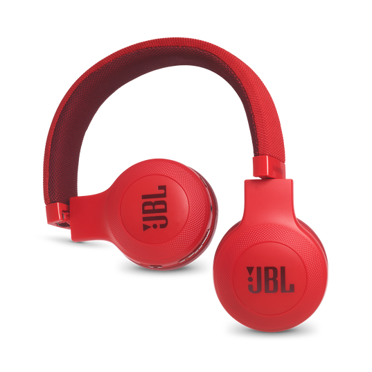 JBL E45BT - Red - Wireless on-ear headphones - Detailshot 1