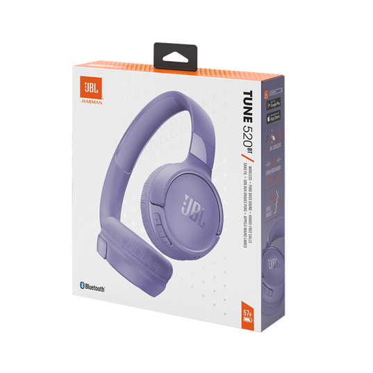 JBL Tune 520BT - Purple - Wireless on-ear headphones - Detailshot 10