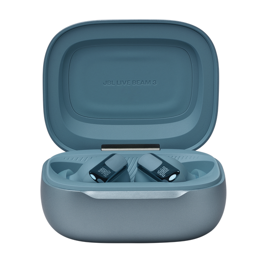 JBL Live Beam 3 - Blue - True wireless noise-cancelling closed-stick earbuds - Detailshot 3