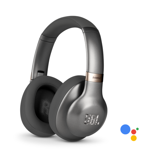 JBL EVEREST™ 710GA - Gun Metal - Wireless over-ear headphones - Hero