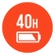 Thời lượng pin l&ecirc;n tới 40 giờ