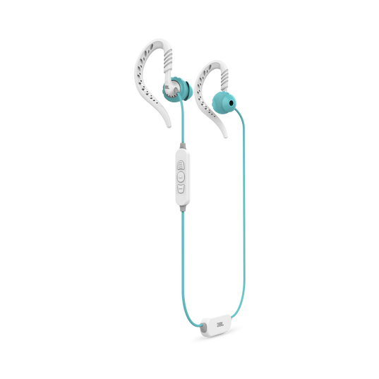 JBL Focus 500 Women - Blue - In-ear Wireless Sport Headphones - Hero