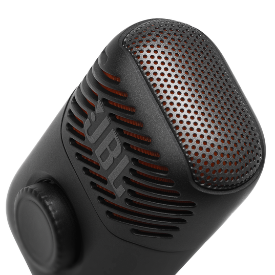 JBL EasySing Mic Mini - Black - Mini AI-powered microphone with real-time vocal removal - Top