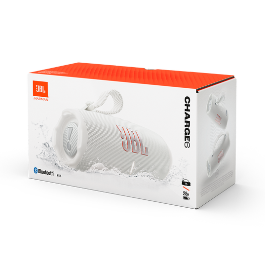 JBL Charge 6 - White - Portable waterproof and drop-proof Bluetooth speaker - Detailshot 4