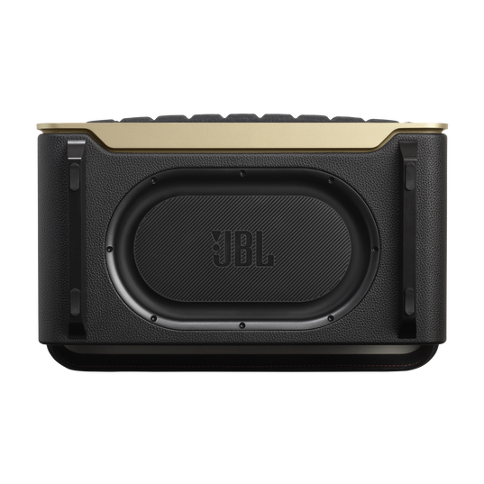 JBL Authentics 300 - Black - Portable smart home speaker with Wi-Fi, Bluetooth and voice assistants with retro design. - Bottom