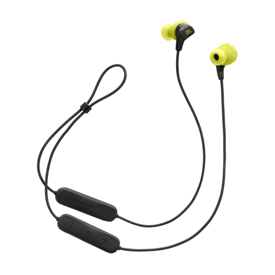 JBL Endurance Run 3 Wireless - Black / Lime - Wireless Sport Headphones - Right