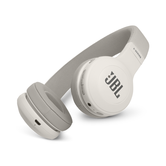 JBL E45BT - White - Wireless on-ear headphones - Hero