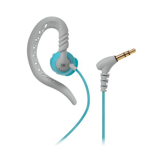 JBL Focus 100 Women - Teal - Behind-the-ear, sport headphones with Twistlock™ Technology specifically made for women. - Detailshot 1