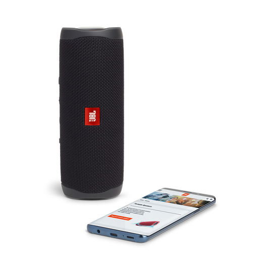 JBL Flip 5 - Black - Portable Waterproof Speaker - Detailshot 2