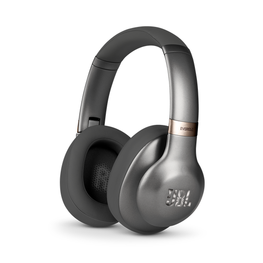 JBL EVEREST™ 710 - Gun Metal - Wireless Over-ear headphones - Hero