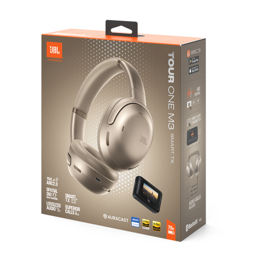 JBL Tour One M3 Smart Tx - Mocha - Wireless over-ear Noise Cancelling headphones with JBL Smart Tx - Detailshot 15