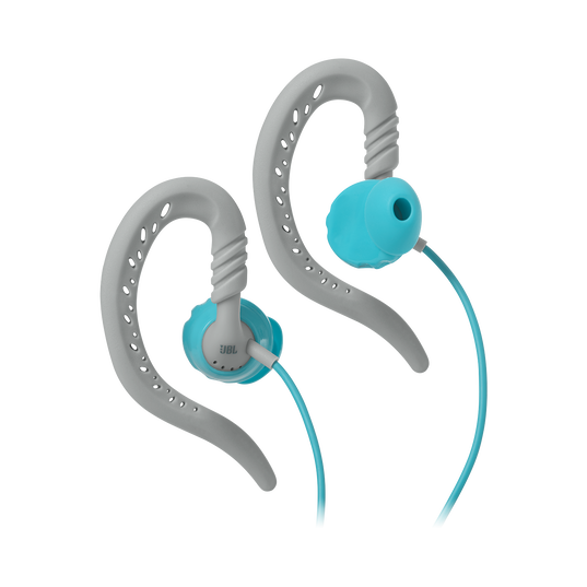 JBL Focus 100 Women - Teal - Behind-the-ear, sport headphones with Twistlock™ Technology specifically made for women. - Hero