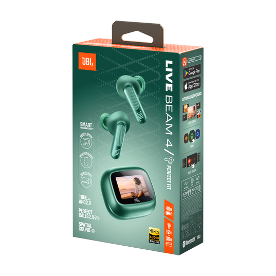 JBL Live Beam 4 - Green - True wireless Noise Cancelling earbuds - Detailshot 15