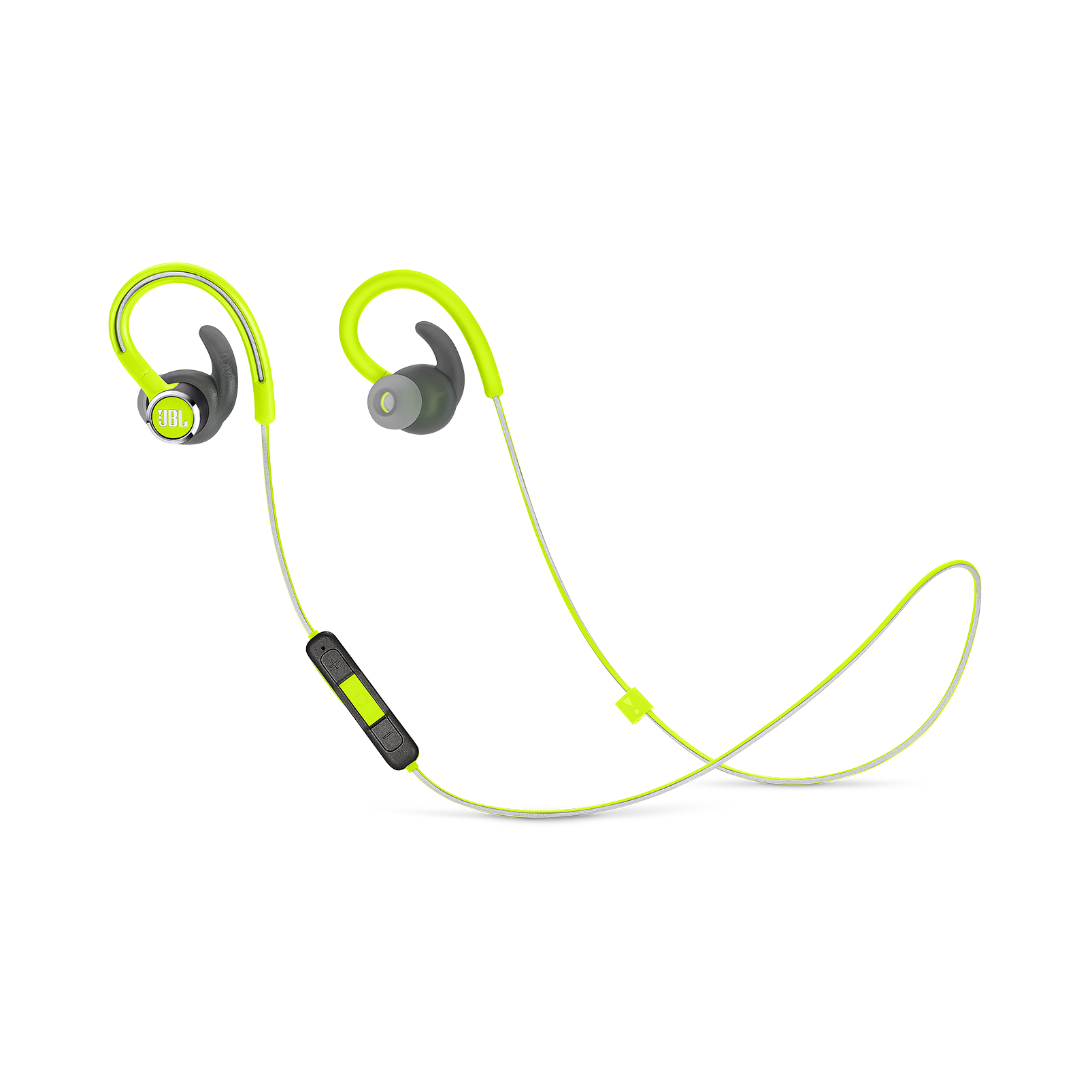 JBL Reflect Contour 2 - Green - Secure fit Wireless Sport Headphones - Hero