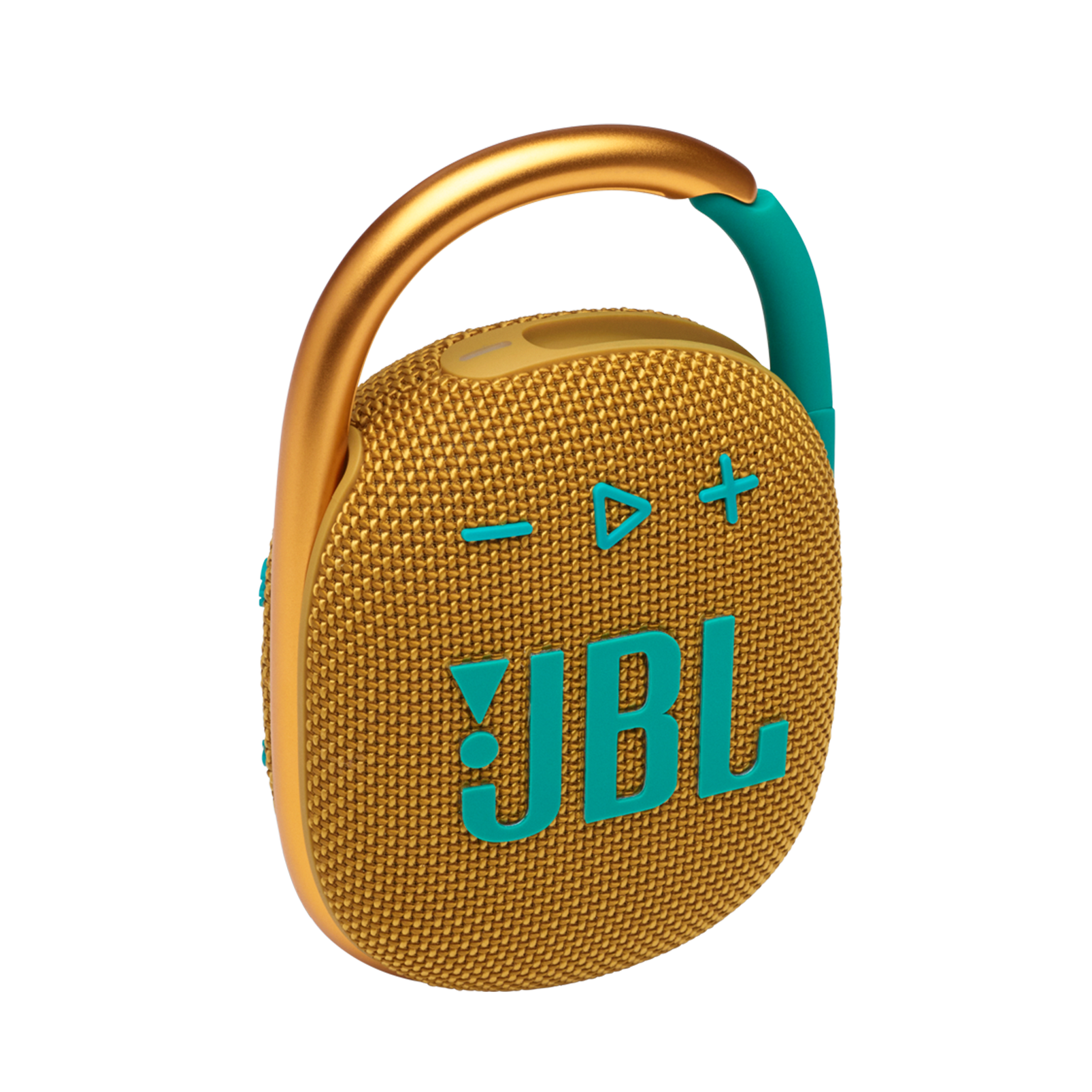 JBL Clip 4 - Yellow - Ultra-portable Waterproof Speaker - Hero